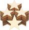 Wooden Stars, 100 Pcs 2 inch Unfinished Wood Pieces - Christmas Blank Cutouts Ornaments - Ideal for Craft Projects, Christmas Party and Wedding Decorations